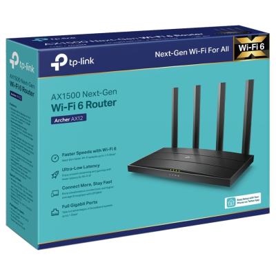 TP-Link Archer AX12 AX1500 router / 1x GWAN / 3x GLAN / 802.11a/b/g/n/ac/ax / Wi-Fi 6