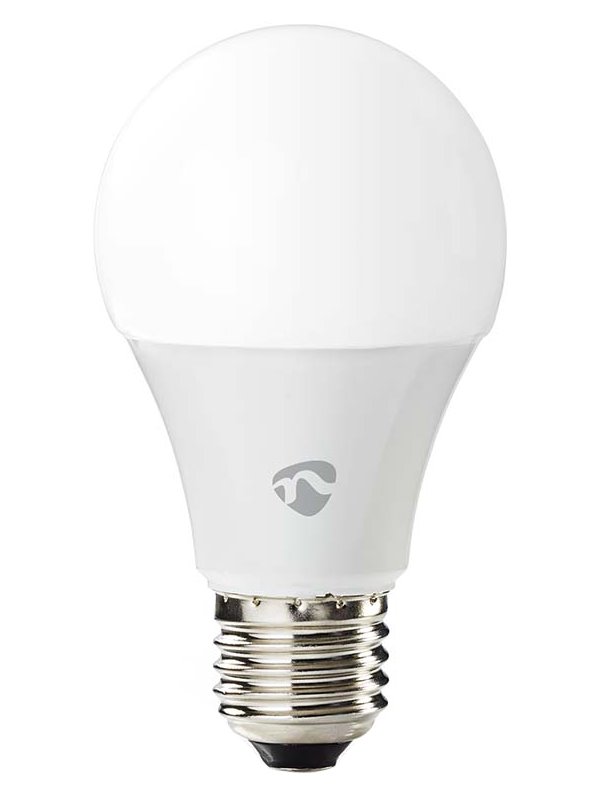 NEDIS Wi-Fi chytrá LED žárovka/ E27/ A60/ 9W/ 230V/ 806 lm/ teplá až studená bílá/ 2700 - 6500K/ RGB/ stmívatelná/ 2ks