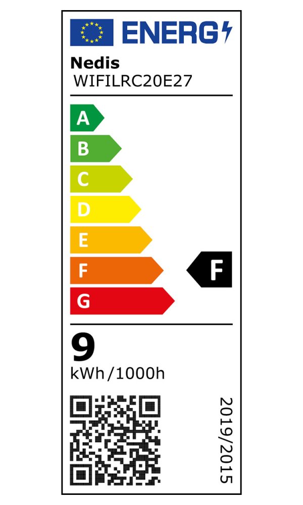 NEDIS Wi-Fi chytrá LED žárovka/ E27/ A60/ 9W/ 230V/ 806 lm/ teplá až studená bílá/ 2700 - 6500K/ RGB/ stmívatelná/ 2ks