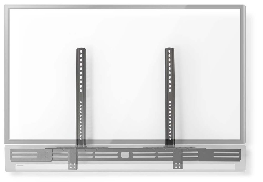 NEDIS univerzální držák pro repro / na soundbar/ nosnost 10 kg/ nastavení hloubky/ černý
