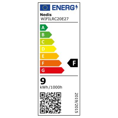NEDIS Wi-Fi chytrá LED žárovka/ E27/ A60/ 9W/ 230V/ 806 lm/ teplá až studená bílá/ 2700 - 6500K/ RGB/ stmívatelná/ 2ks