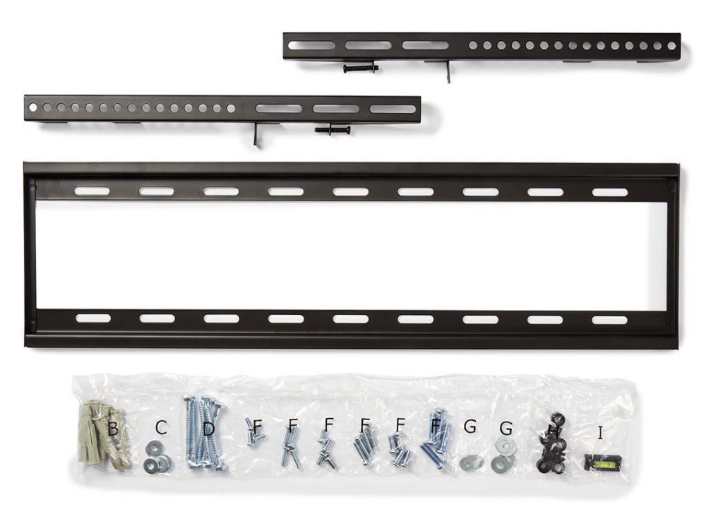 NEDIS nástěnný TV držák/ 42 - 70"/ nosnost 60 kg/ vzdálenost od stěny 29 mm/ fixní/ ocel/ černý