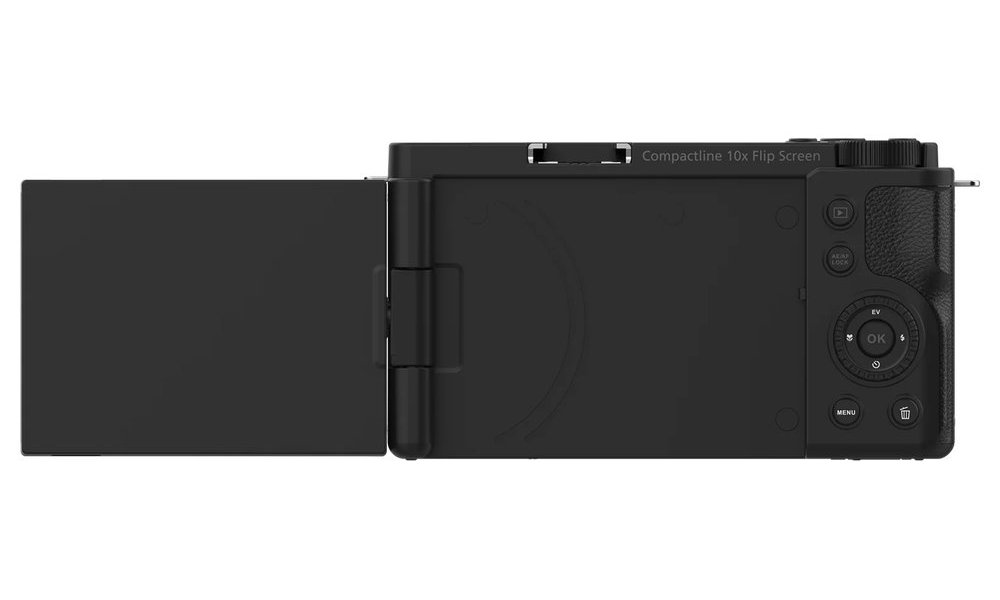 Rollei Compactline 10x Flip Screen/ 64 MPix/ 10x zoom/ Vyklápěcí 2,88 LCD/ 4K video/ Černý