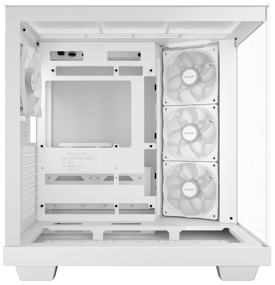 Be quiet! skříň LIGHT BASE 500 LX / MidT / 4x120mm ARGB fans / 2 x USB 3.2 / USB-C / panoramatická / bílá