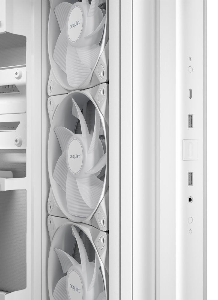 Be quiet! skříň LIGHT BASE 500 LX / MidT / 4x120mm ARGB fans / 2 x USB 3.2 / USB-C / panoramatická / bílá