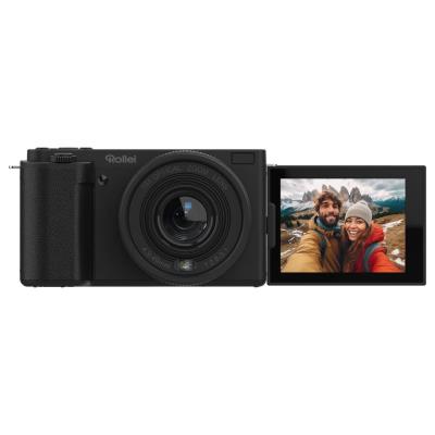 Rollei Compactline 10x Flip Screen/ 64 MPix/ 10x zoom/ Vyklápěcí 2,88 LCD/ 4K video/ Černý