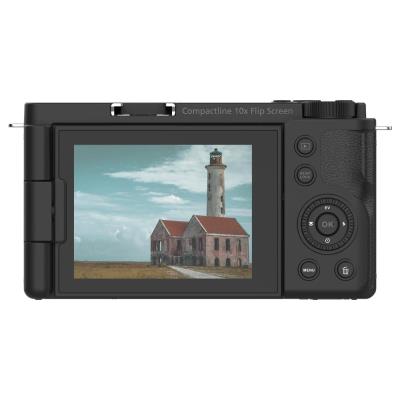 Rollei Compactline 10x Flip Screen/ 64 MPix/ 10x zoom/ Vyklápěcí 2,88 LCD/ 4K video/ Černý