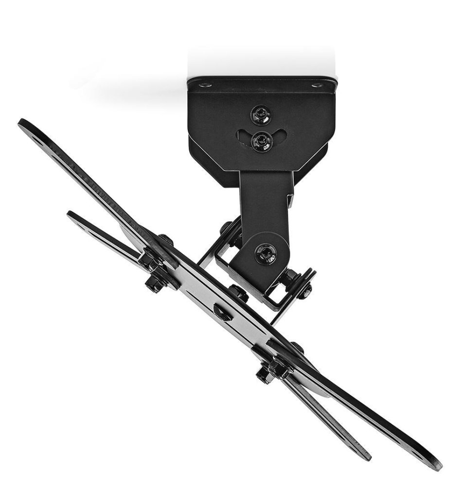 NEDIS stropní držák pro projektor/ Full motion/ nosnost 10 kg/ otáčení 360°/ 4 ramena/ ocel/ černý