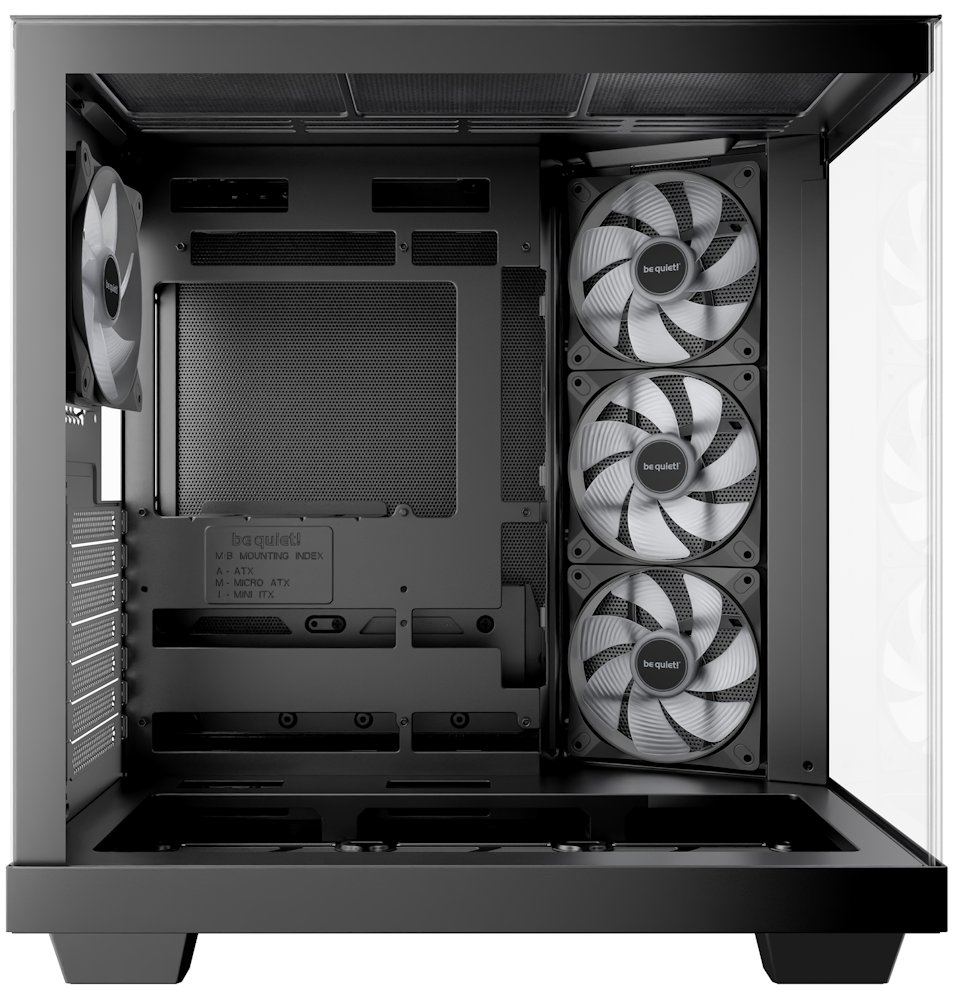 Be quiet! skříň LIGHT BASE 500 LX / MidT / 4x120mm ARGB fans / 2 x USB 3.2 / USB-C / panoramatická / černá