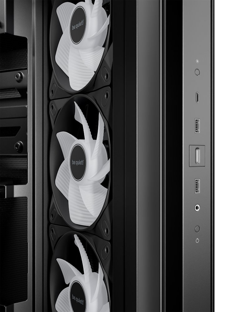 Be quiet! skříň LIGHT BASE 500 LX / MidT / 4x120mm ARGB fans / 2 x USB 3.2 / USB-C / panoramatická / černá