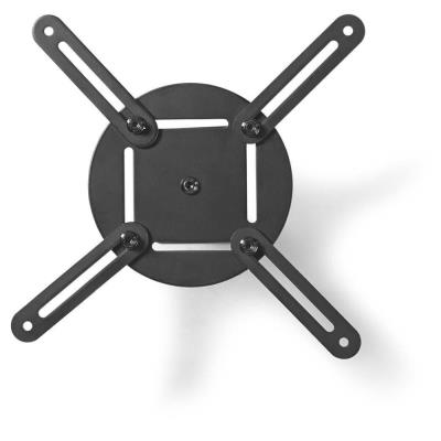NEDIS stropní držák pro projektor/ Full motion/ nosnost 10 kg/ otáčení 360°/ 4 ramena/ ocel/ černý