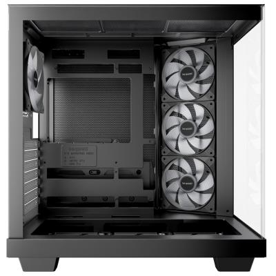 Be quiet! skříň LIGHT BASE 500 LX / MidT / 4x120mm ARGB fans / 2 x USB 3.2 / USB-C / panoramatická / černá