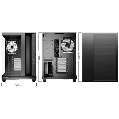 Be quiet! skříň LIGHT BASE 500 LX / MidT / 4x120mm ARGB fans / 2 x USB 3.2 / USB-C / panoramatická / černá