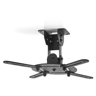 NEDIS stropní držák pro projektor/ Full motion/ nosnost 10 kg/ otáčení 360°/ 4 ramena/ ocel/ černý