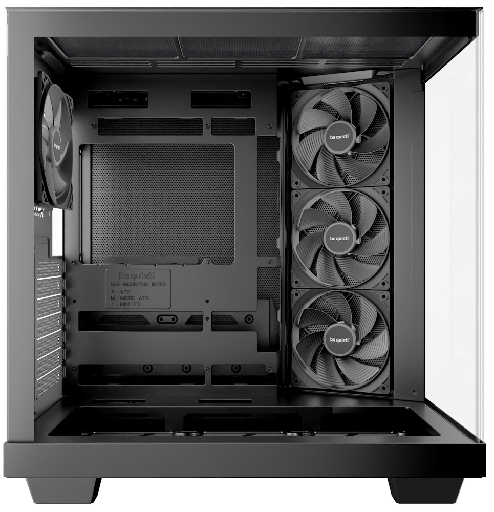 Be quiet! skříň LIGHT BASE 500 / MidT / 4x120mm PWM fans / 2 x USB 3.2 / USB-C / panoramatická / černá