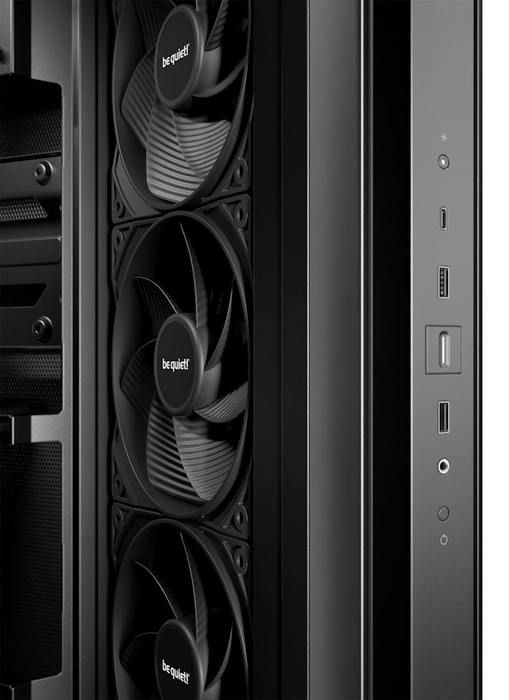 Be quiet! skříň LIGHT BASE 500 / MidT / 4x120mm PWM fans / 2 x USB 3.2 / USB-C / panoramatická / černá