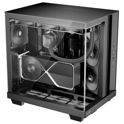 Be quiet! skříň LIGHT BASE 500 / MidT / 4x120mm PWM fans / 2 x USB 3.2 / USB-C / panoramatická / černá