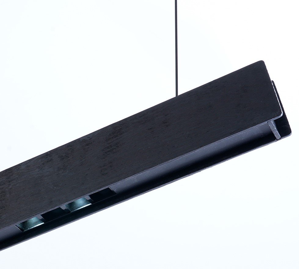 IMMAX NEO MADEIRA SMART lineár osvětlení, dřevo černé, 202cm, Wi-Fi, TUYA