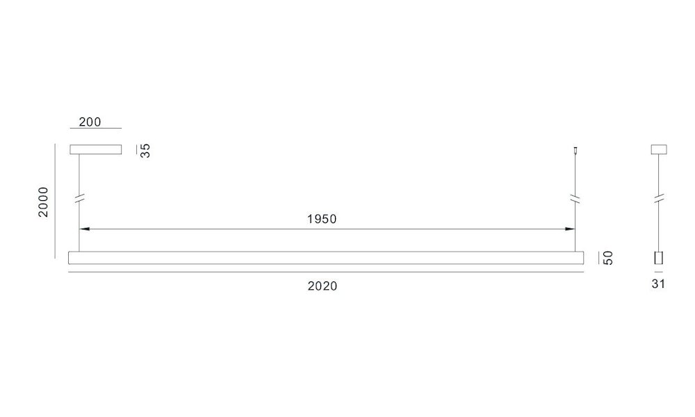 IMMAX NEO MADEIRA SMART lineár osvětlení, dřevo černé, 202cm, Wi-Fi, TUYA