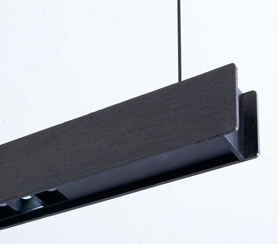 IMMAX NEO MADEIRA SMART lineár osvětlení, dřevo černé, 122cm, Wi-Fi, TUYA