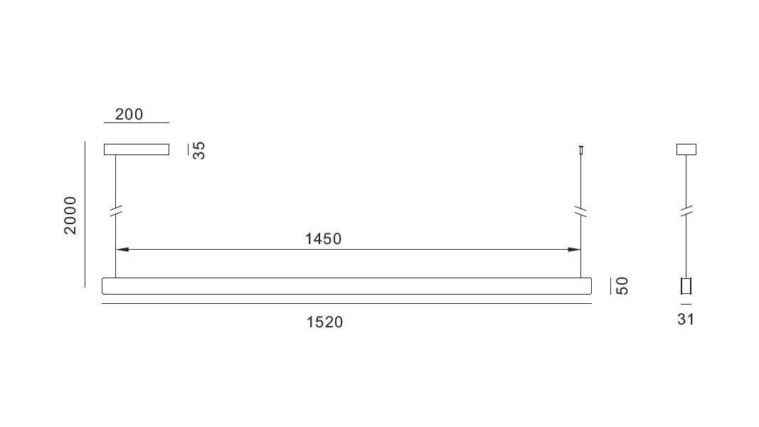 IMMAX NEO MADEIRA SMART lineár osvětlení, dřevo ořech, 152cm, Wi-Fi, TUYA