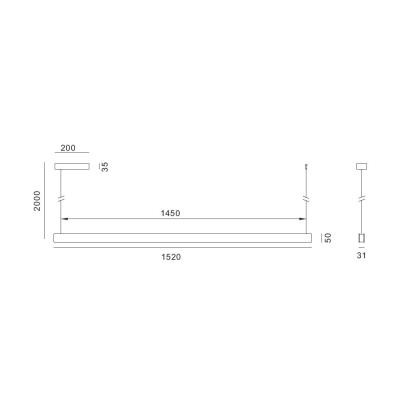 IMMAX NEO MADEIRA SMART lineár osvětlení, dřevo ořech, 152cm, Wi-Fi, TUYA
