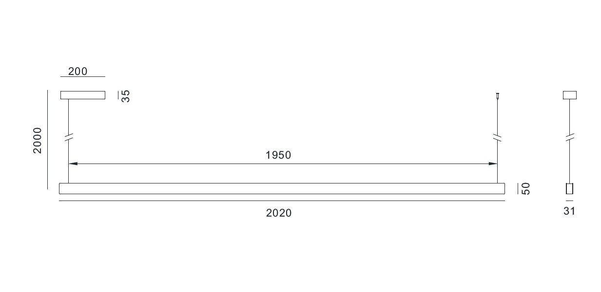 IMMAX NEO MADEIRA SMART lineár osvětlení, dřevo ořech, 202cm, Wi-Fi, TUYA