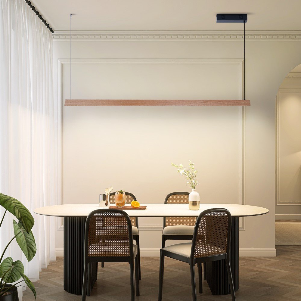 IMMAX NEO MADEIRA SMART lineár osvětlení, dřevo dub, 152cm, Wi-Fi, TUYA