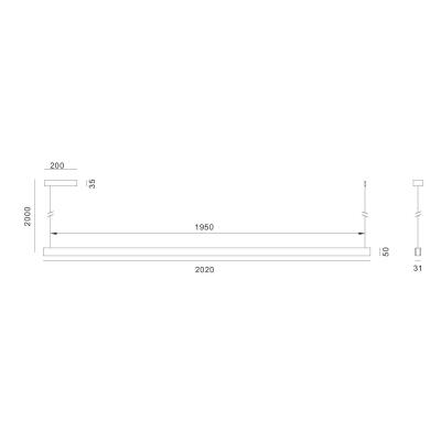 IMMAX NEO MADEIRA SMART lineár osvětlení, dřevo dub, 202cm, Wi-Fi, TUYA