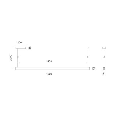 IMMAX NEO MADEIRA SMART lineár osvětlení, dřevo dub, 152cm, Wi-Fi, TUYA