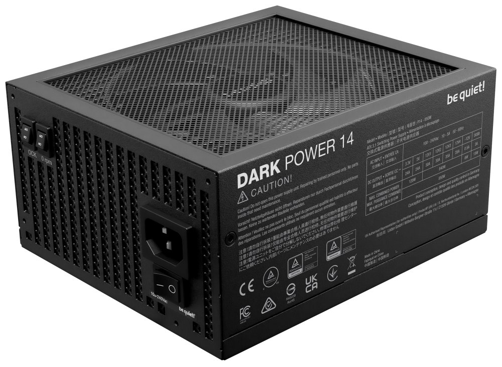 Be quiet! / zdroj DARK POWER 14 850W / ATX 3.1 / 135mm fan / 80 Plus Titanium
