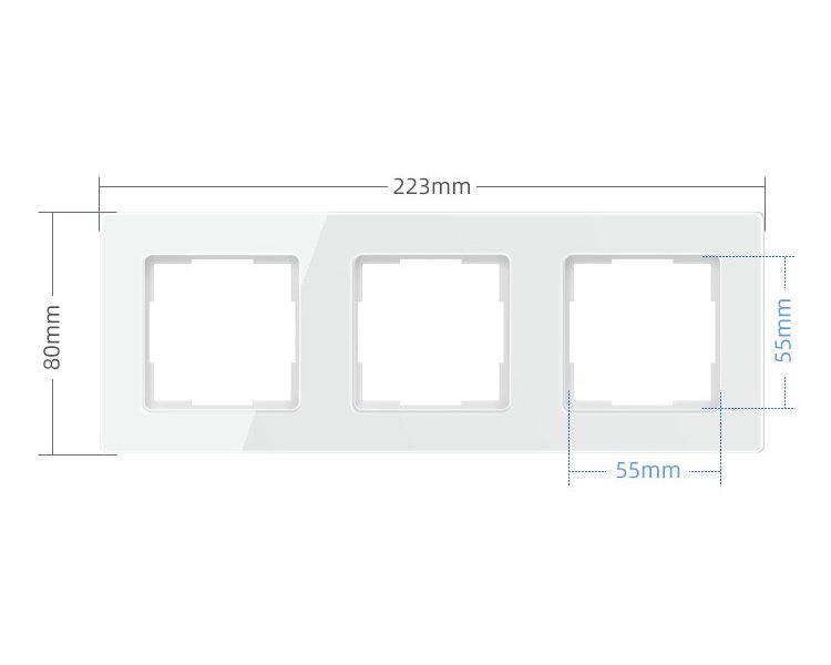IMMAX trojrámeček Nexa pro vypínače, zásuvky, termostaty