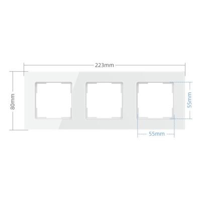IMMAX trojrámeček Nexa pro vypínače, zásuvky, termostaty