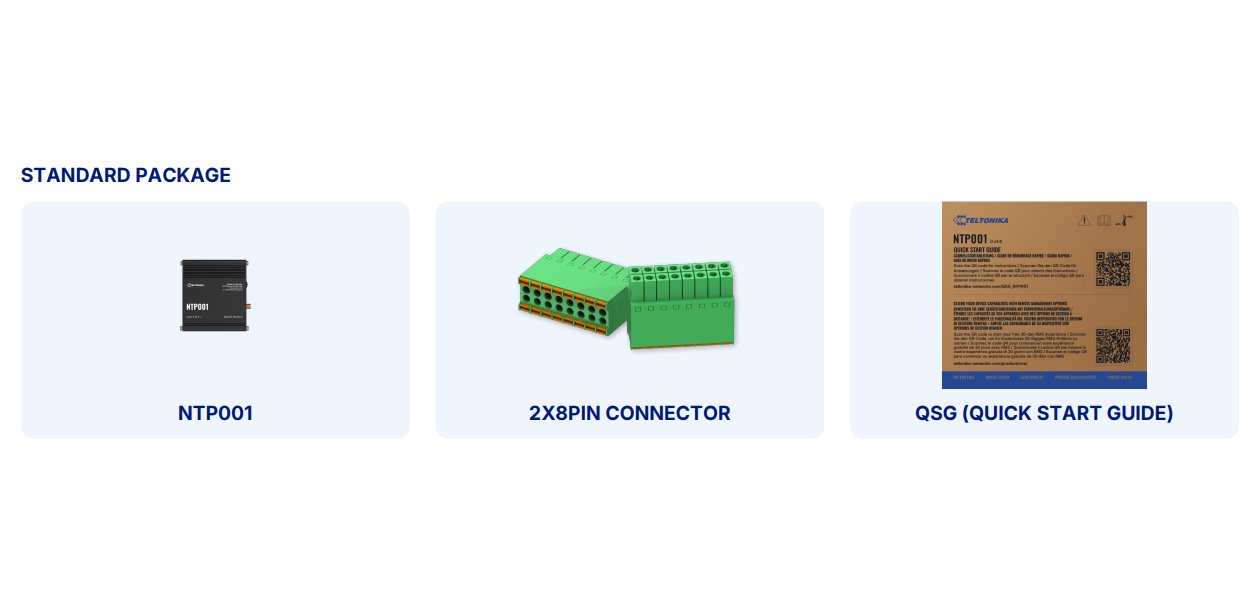 Teltonika NTP001 průmyslový NTP server, synchronizace času, RS232/RS485,