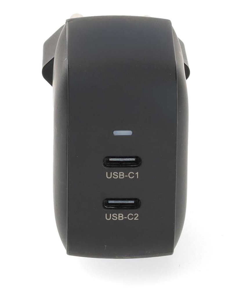 NEDIS síťová nabíječka/ 35 W/ PD 3.0/ rychlé nabíjení/ 1.75 / 2.33 / 2.92 / 3.0 A/ 2x USB-C/ černá