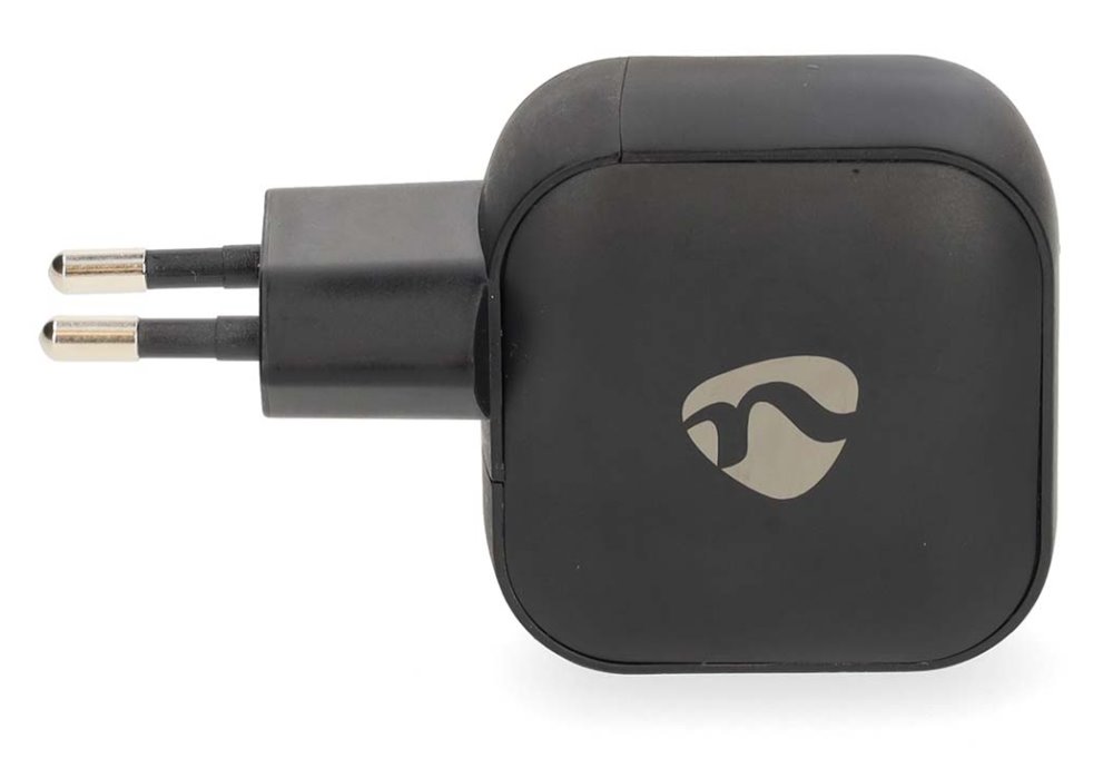 NEDIS síťová nabíječka/ 35 W/ PD 3.0/ rychlé nabíjení/ 1.75 / 2.33 / 2.92 / 3.0 A/ 2x USB-C/ černá