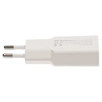 NEDIS síťová nabíječka/ 20 W/ PD 3.0/ rychlé nabíjení/ 1.5 / 2.0 / 2.22 / 3.0 A/ USB-A/ USB-C/ bílá