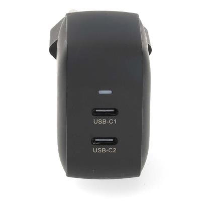 NEDIS síťová nabíječka/ 35 W/ PD 3.0/ rychlé nabíjení/ 1.75 / 2.33 / 2.92 / 3.0 A/ 2x USB-C/ černá