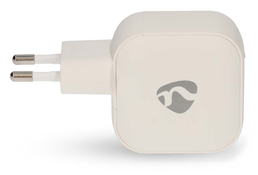 NEDIS síťová nabíječka/ 35 W/ PD 3.0/ rychlé nabíjení/ 1.75 / 2.33 / 2.92 / 3.0 A/ 2x USB-C/ bílá
