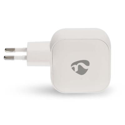 NEDIS síťová nabíječka/ 45 W/ PD 3.0/ rychlé nabíjení/ 2.25 / 3.0 A/ 2x USB-C/ bílá