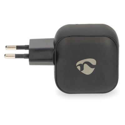 NEDIS síťová nabíječka/ 45 W/ PD 3.0/ rychlé nabíjení/ 2.25 / 3.0 A/ 2x USB-C/ černá