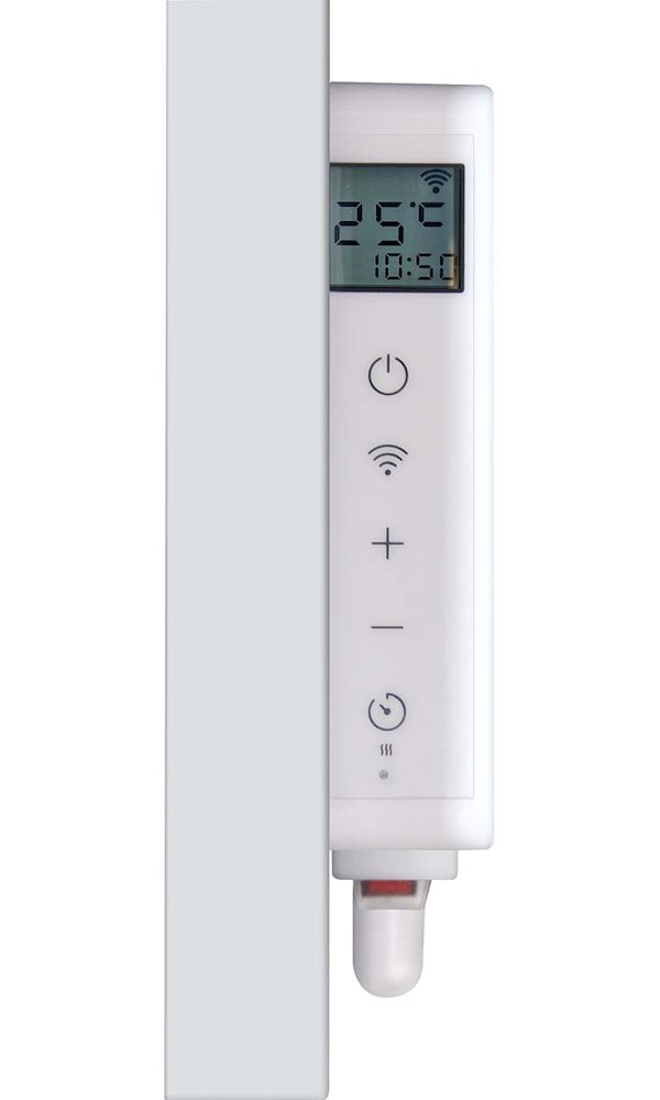 NEDIS Wi-Fi chytrý infračervený topný panel/ 700W/ 120 x 620 x 240 mm/ nastavení teploty/ termostat/ IP44/ DO/ bílý