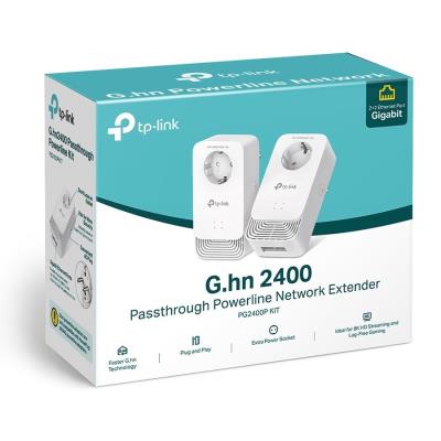 ROZBALENÉ - TP-Link PG2400P KIT Powerline adaptér, G.hn2400, 2x GLAN, KIT
