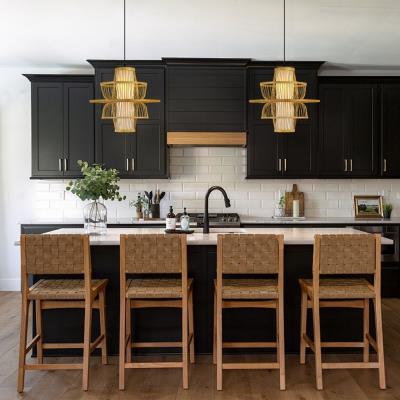 POŠKOZENÝ OBAL - IMMAX BOHO PINCHOS designové závěsné svítidlo, D45cm, E27, bambusové dřevo