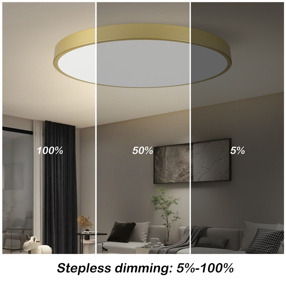 IMMAX NEO LITE SEMPLICI SMART stropní svítidlo, BEACON, 80cm, 96W, 6912lm, zlaté, Wi-Fi, TUYA