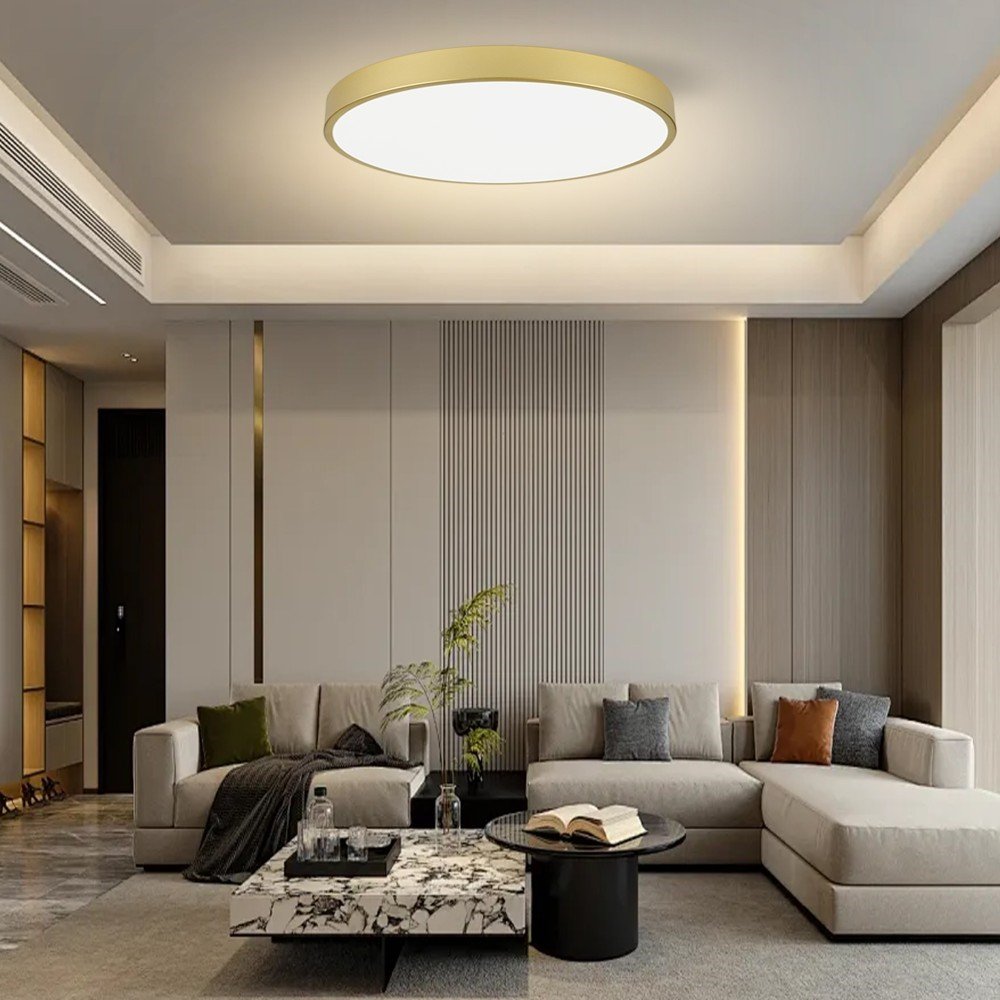 IMMAX NEO LITE SEMPLICI SMART stropní svítidlo, BEACON, 80cm, 96W, 6912lm, zlaté, Wi-Fi, TUYA