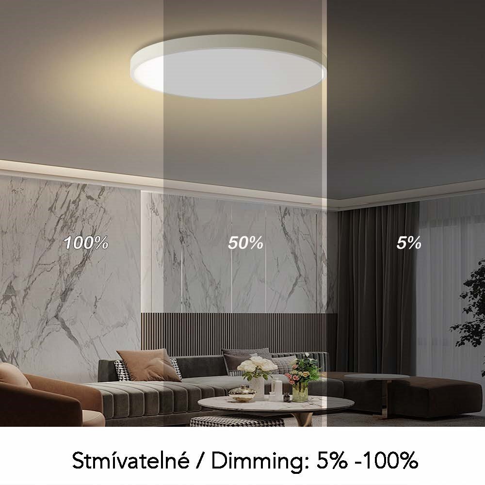 IMMAX NEO LITE SEMPLICI SMART stropní svítidlo, BEACON, 80cm, 96W, 6912lm, bílé, Wi-Fi, TUYA