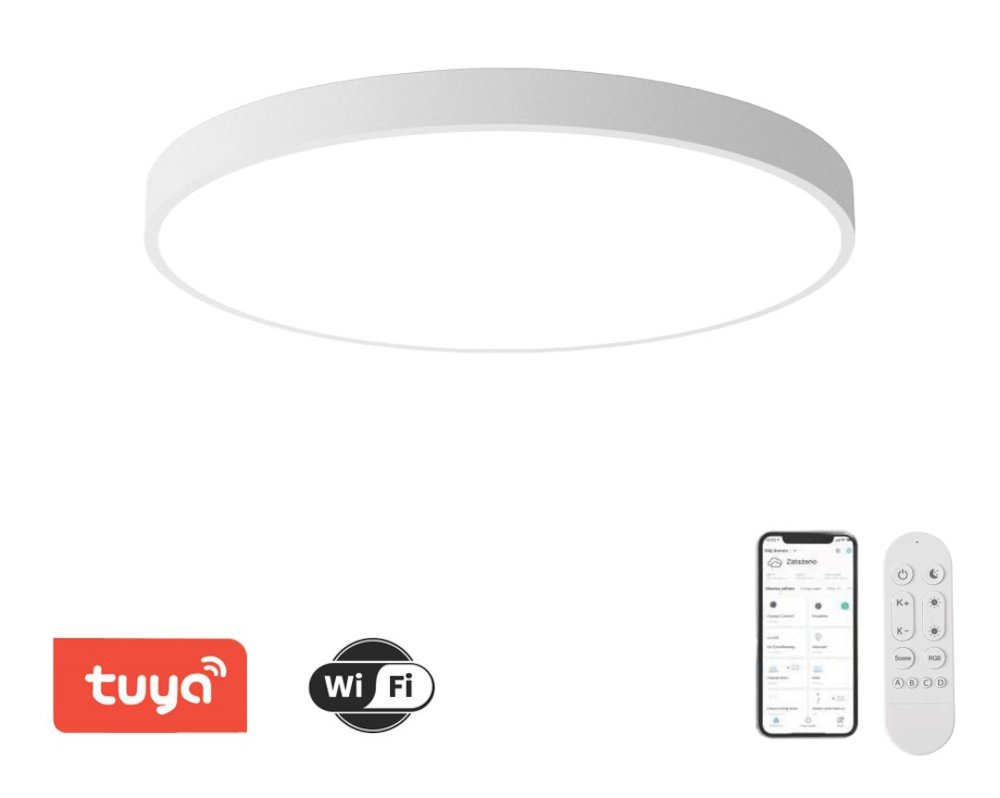 IMMAX NEO LITE SEMPLICI SMART stropní svítidlo, BEACON, 100cm, 128W, 9088lm, bílé, Wi-Fi, TUYA