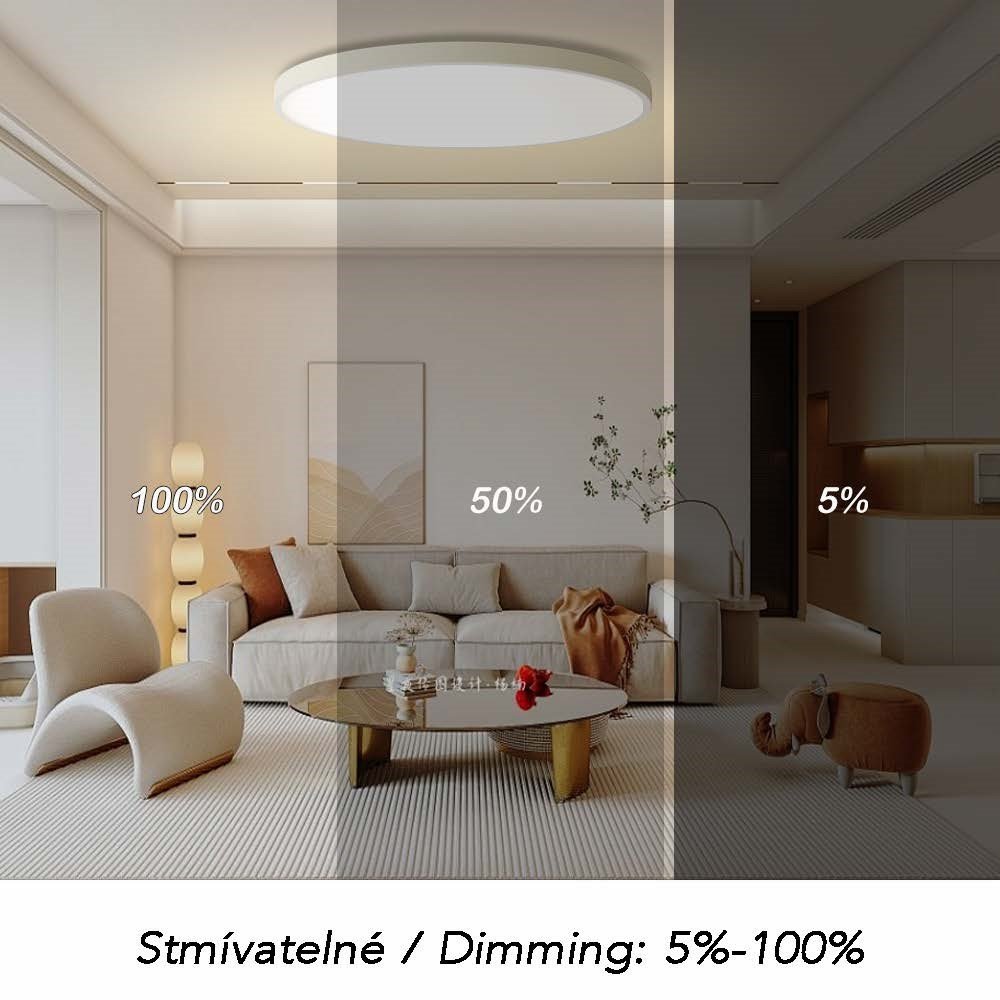 IMMAX NEO LITE SEMPLICI SMART stropní svítidlo, BEACON, 100cm, 128W, 9088lm, bílé, Wi-Fi, TUYA