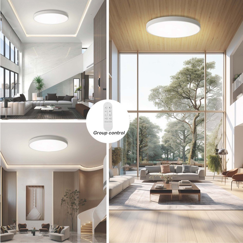 IMMAX NEO LITE SEMPLICI SMART stropní svítidlo, BEACON, 100cm, 128W, 9088lm, bílé, Wi-Fi, TUYA